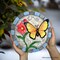 Colorful Moments Bloom Stepping Stone, 9.5" Butterfly Garden Decorative Figurine